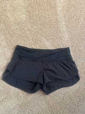 lululemon athletica Black Layered Running Shorts